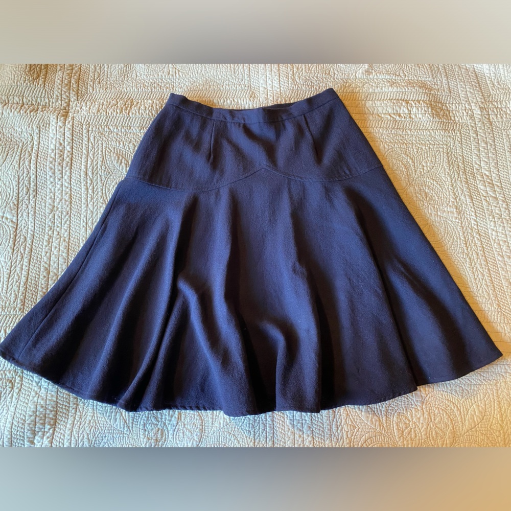 Vintage 100% Wool plum colored skirt women’s 14